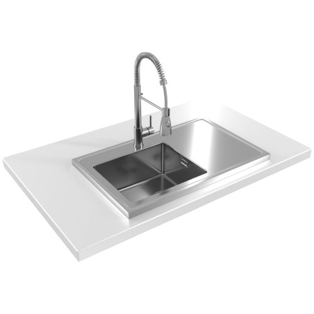 Kuchyňský dřez Alveus Luxal 10 levý, zvednutý lem