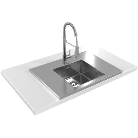 Kuchyňský dřez Alveus Luxal 20 central, plochý lem