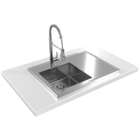 Kuchyňský dřez Alveus Luxal 30 levý, zvednutý lem