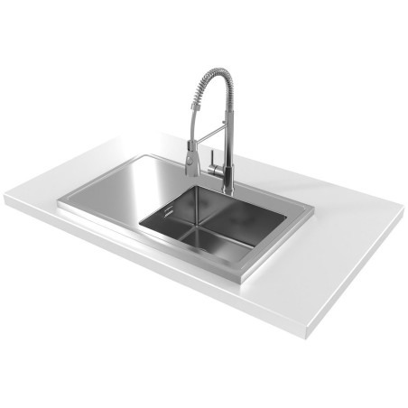 Kuchyňský dřez Alveus Luxal 10 pravý, zvednutý lem