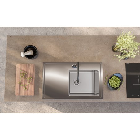 Kuchyňský dřez Alveus Luxal 10 pravý, zvednutý lem