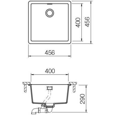 Kuchyňský dřez Schock Greenwich N-100 Berry, horní montáž