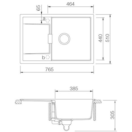 Kuchyňský dřez Schock Mono D-100 Ivy, spodní montáž