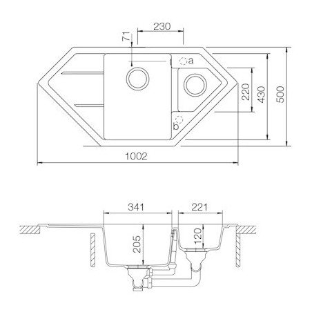 Kuchyňský dřez Schock Signus C-150 Puro, spodní montáž