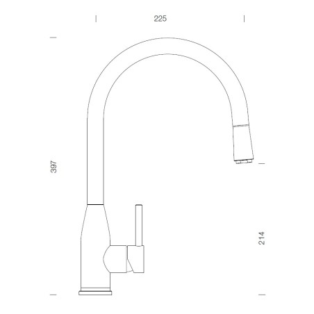 Kuchyňská baterie Schock Kavus.120 Gunmetal brushed