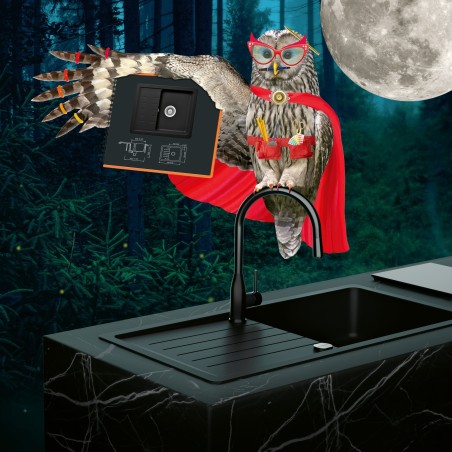 Kuchyňská baterie Schock Kavus.120 Gunmetal brushed