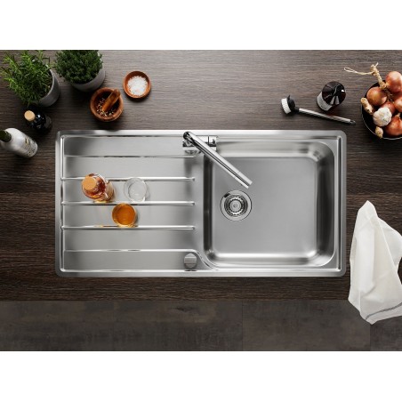 Kuchyňský dřez Blanco Lemis XL 6 S-IF Kartáčovaný, bez excentru