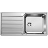Kuchyňský dřez Blanco Lemis XL 6 S-IF Kartáčovaný, s excentrem