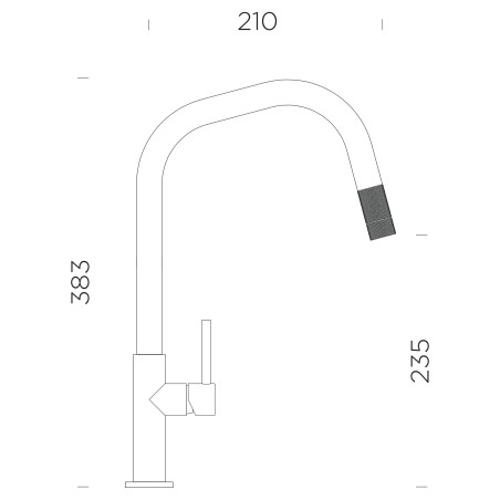 Kuchyňská baterie Schock Talinos.120 Nerez