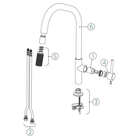 Kuchyňská baterie Schock Talinos.120 Nerez