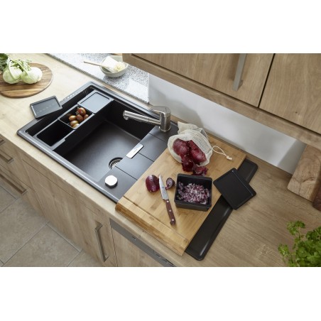 Kuchyňský dřez Schock Tia D-100L Bronze, horní montáž