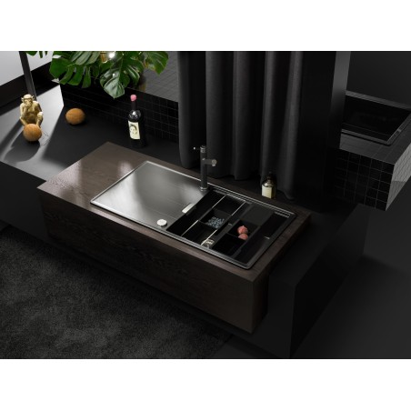 Kuchyňský dřez Schock Tia D-100L Stone, horní montáž