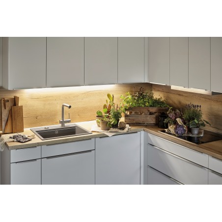 Kuchyňský dřez Schock Mono N-100 Silverstone, montáž do roviny