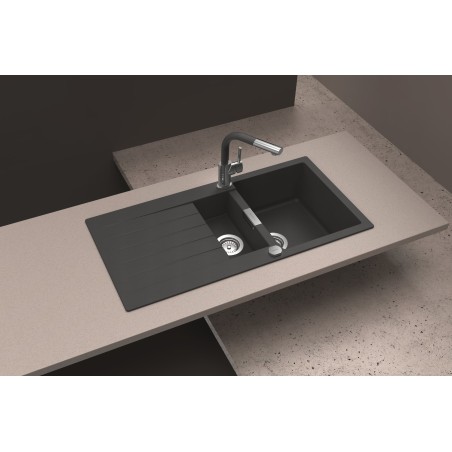 Kuchyňský dřez Schock Signus D-150 Bronze, montáž do roviny