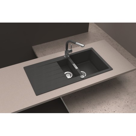 Kuchyňský dřez Schock Signus D-150 Stone, montáž do roviny