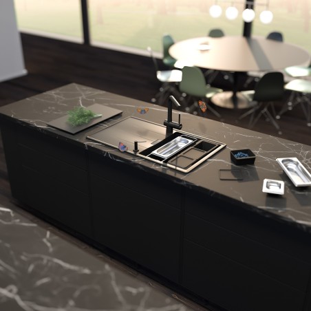 Kuchyňský dřez Schock Tia D-100L Stone, spodní montáž