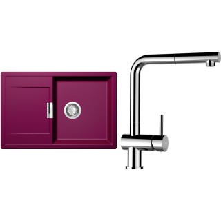 Set Schock S7-9 (dřez Mono D-100 Berry + baterie Epos.120 Chrom)