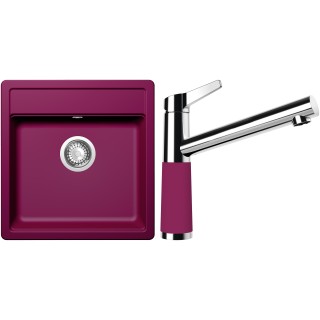 Set Schock S11-4 (dřez Mono N-100S Berry + baterie SC-510 Berry)