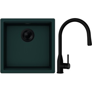 Set Schock S27-6 (dřez Kiruna N-100 Ivy + baterie Kavus.120 Puro + komponenty Puro)