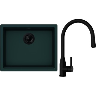 Set Schock S28-6 (dřez Kiruna N-100L Ivy + baterie Kavus.120 Puro + komponenty Puro)