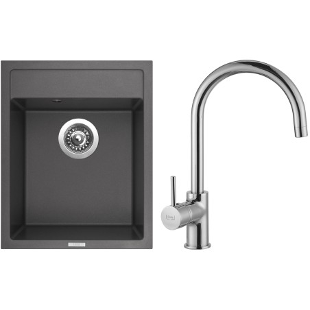 Set Sinks G8226 (dřez Classic 400 Pureblack 26 + baterie Vitalia Chrom - lesklý) Set Sinks G8226 (dřez Classic 400 Pureblack 26 + baterie Vitalia Chrom - lesklý)