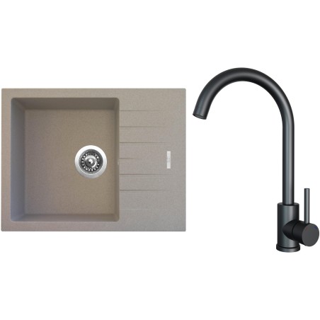 Set Sinks G24429 (dřez Perfecto 650 Avena 29 + baterie Arco Černá matná)