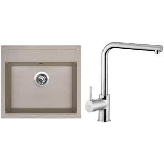 Set Sinks G23829 (dřez Solo 560 Avena 29 + baterie Elka Chrom - lesklý)
