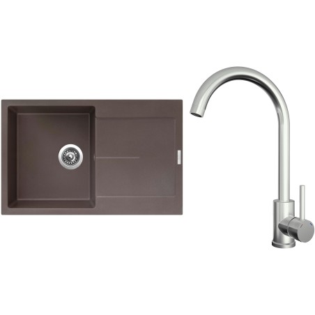 Set Sinks G25293 (dřez Ultima 790 Marone 93 + baterie Arco Celonerezová)
