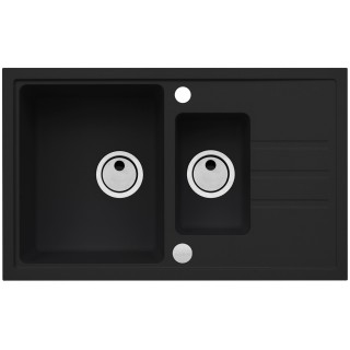Kuchyňský dřez Alveus Intermezzo 70 Deep Black 90