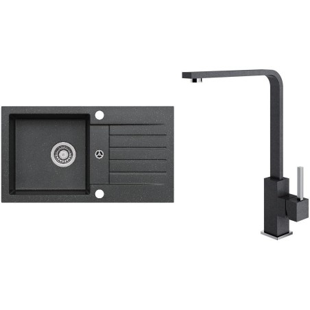 Set Alveus (dřez Niro 130 Black 91 + baterie Afra Black 91) Set Alveus (dřez Niro 130 Black 91 + baterie Afra Black 91)