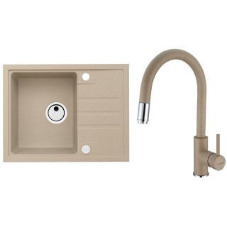 Set Alveus (dřez Intermezzo 30 Beige 55 + baterie Delos Beige 55)