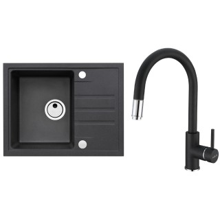 Set Alveus (dřez Intermezzo 30 Black 91 + baterie Delos Black 91)