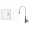 Set Alveus (dřez Intermezzo 40 White 11 + baterie Mintas Bílá/Kartáčovaná ocel) Set Alveus (dřez Intermezzo 40 White 11 + baterie Mintas Bílá/Kartáčovaná ocel)