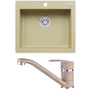 Set Alveus (dřez Cortina 160 Beige 55 + baterie Nina Beige 55)