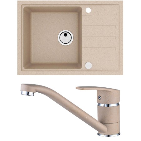 Set Alveus (dřez Intermezzo 40 Beige 55 + baterie Nina Beige 55)