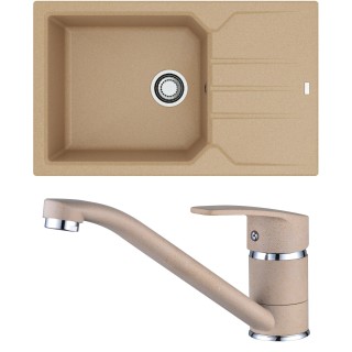 Set Alveus (dřez Record 40 Beige 55 + baterie Nina Beige 55)