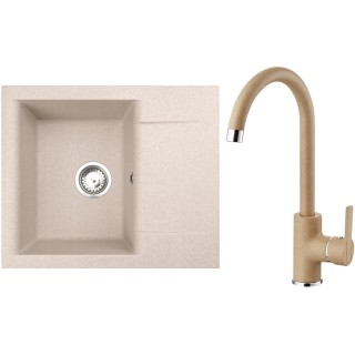 Set Alveus (dřez Gem 20 Beige 55 + baterie Tonia Beige 55)