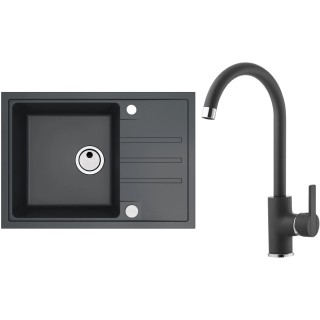 Set Alveus (dřez Intermezzo 40 Black 91 + baterie Tonia Black 91)