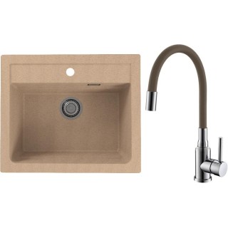 Set Alveus (dřez Atrox 30 Beige 55 + baterie Mintas Béžová/Chrom)