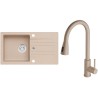 Set Alveus (dřez Cortina 140 Beige 55, bez excentru + baterie Primrose - PS Beige 55) Set Alveus (dřez Cortina 140 Beige 55, bez excentru + baterie Primrose - PS Beige 55)