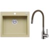 Set Alveus (dřez Cortina 160 Beige 55 + baterie Mintas Béžová/Kartáčovaná ocel) Set Alveus (dřez Cortina 160 Beige 55 + baterie Mintas Béžová/Kartáčovaná ocel)
