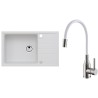 Set Alveus (dřez Intermezzo 130 White 11 + baterie Mintas Bílá/Kartáčovaná ocel) Set Alveus (dřez Intermezzo 130 White 11 + baterie Mintas Bílá/Kartáčovaná ocel)