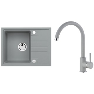 Set Alveus (dřez Intermezzo 30 Beton 81 + baterie Roxa Beton 81)