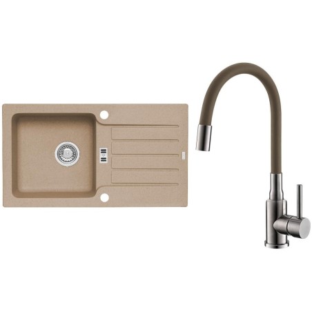 Set Alveus (dřez Niagara 30 Beige 55 + baterie Mintas Béžová/Kartáčovaná ocel) Set Alveus (dřez Niagara 30 Beige 55 + baterie Mintas Béžová/Kartáčovaná ocel)