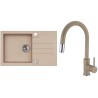 Set Alveus (dřez Rock 130 Beige 55 + baterie Delos Beige 55) Set Alveus (dřez Rock 130 Beige 55 + baterie Delos Beige 55)