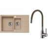 Set Alveus (dřez Rock 70 Beige 55 + baterie Mintas Béžová/Kartáčovaná ocel) Set Alveus (dřez Rock 70 Beige 55 + baterie Mintas Béžová/Kartáčovaná ocel)