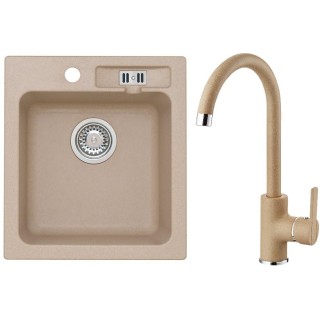 Set Alveus (dřez Victoria 20 Beige 55 + baterie Tonia Beige 55)