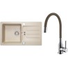 Set Alveus (dřez Victoria 30 Beige 55 + baterie Mintas Béžová/Chrom) Set Alveus (dřez Victoria 30 Beige 55 + baterie Mintas Béžová/Chrom)