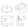 Kuchyňský dřez Alveus Quadrix 60 Satin Kuchyňský dřez Alveus Quadrix 60 Satin