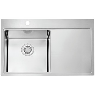 Kuchyňský dřez Alveus Pure 40 QC Satin, levý